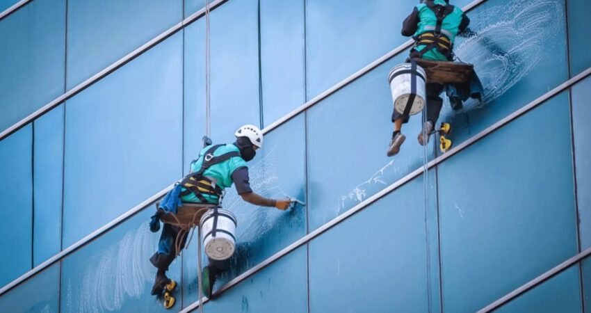 high rise window cleaning